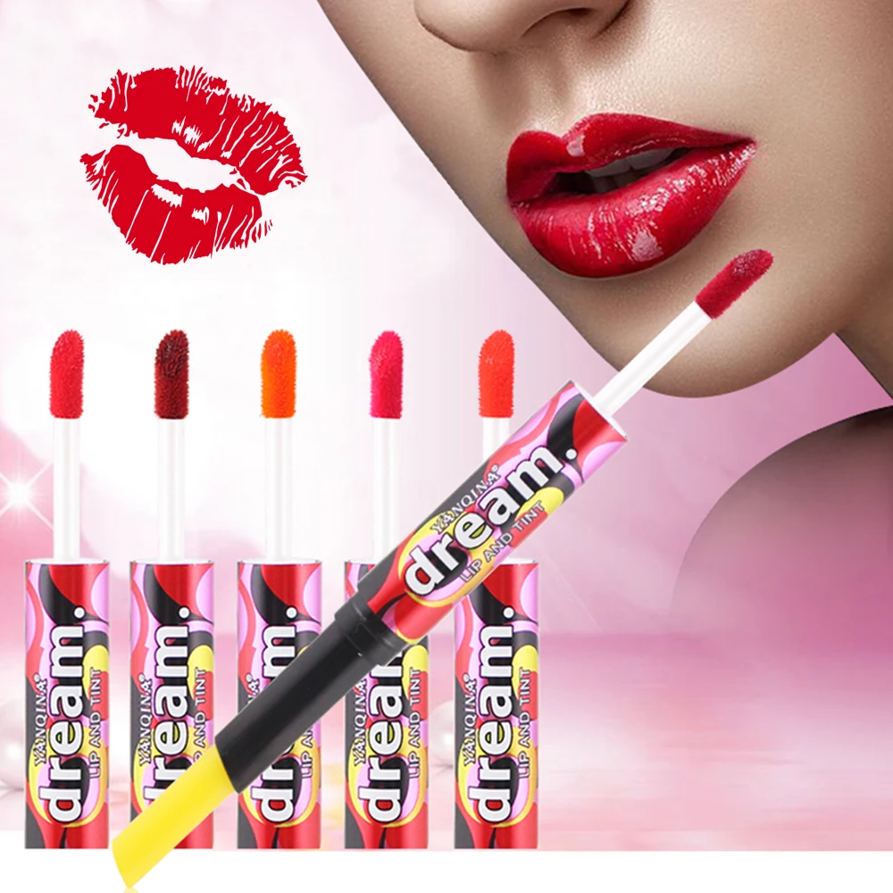 

YANQINA moisturizing lipstick color lipstick double head non-stick cup matte long-lasting lip gloss TSLM1