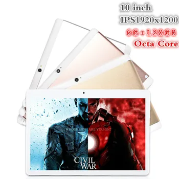 

10 Inch Tablet Pc 3G 4G Phone Call Android 8.0 Octa Core Tablet Pcs 128GB ROM 6GB RAM WiFi FM Bluetooth Smart Kids Gift Tablets