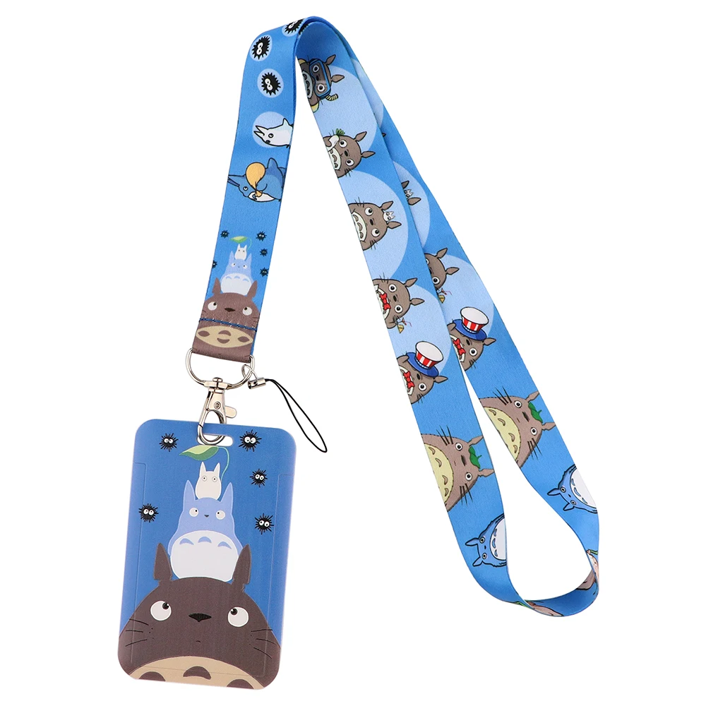 ER1535 Anime Cat Neck Strap Lanyard For Keys ID Card Gym Mobile Phone Straps USB Badge Holder DIY Hang Rope Lariat Gift | Канцтовары для