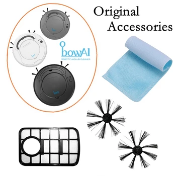 

Original Accessories Bowai Robot Vacuum Cleaner Replacement Parts Extra Cleaning Brush/Mop Cloth/Dust Box Accessory Set