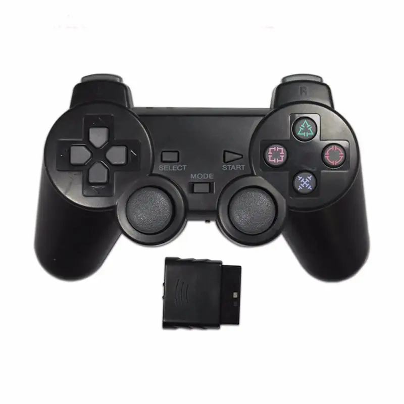 For Sony plastation 2 PS2 Transparent Color Wireless Gamepad 2.4G  Joystick Blutooth Game Controller for ps2 gamepad 