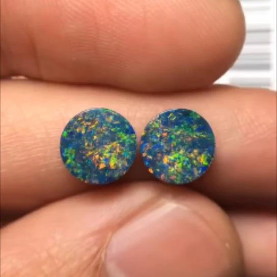 A1219 Австралия 2.885ct натуральные двухслойные опалы свободные драгоценные камни бусины для изготовления ювелирных изделий Изготовление сережек