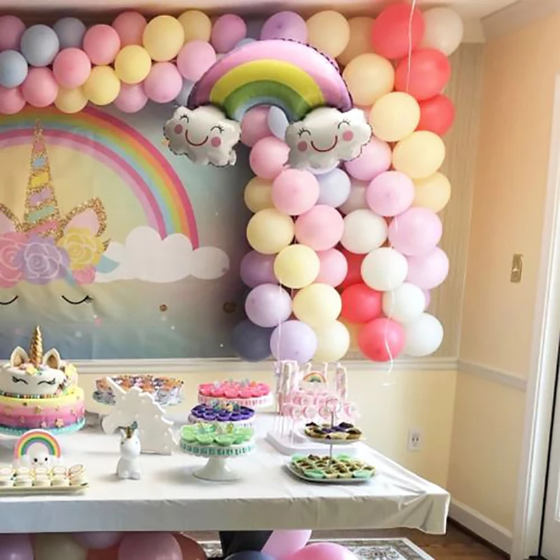 31 шт вечерние воздушные шары пастельного цвета для дня рождения красочная улыбка