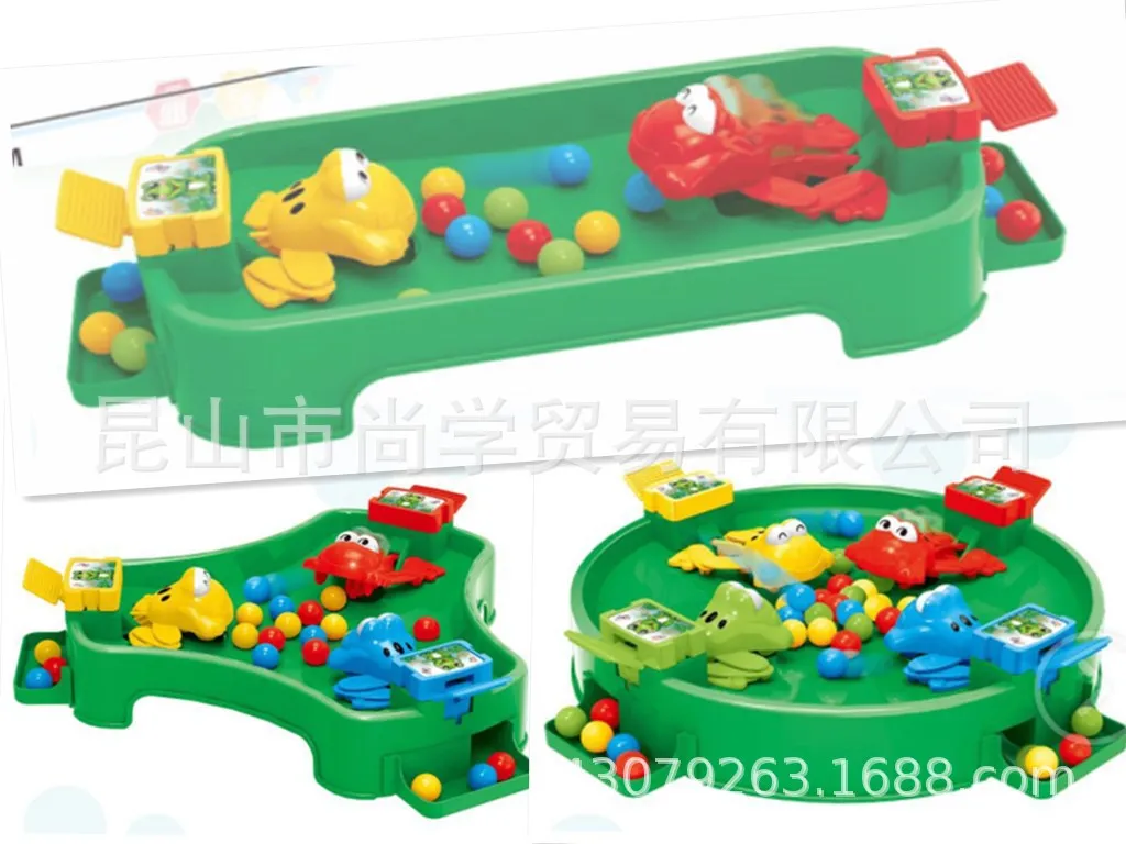 

New Products Douyin Celebrity Style Educational Toy Tabletop Game Interactive Double Battle Party Props Frog Eat Beans
