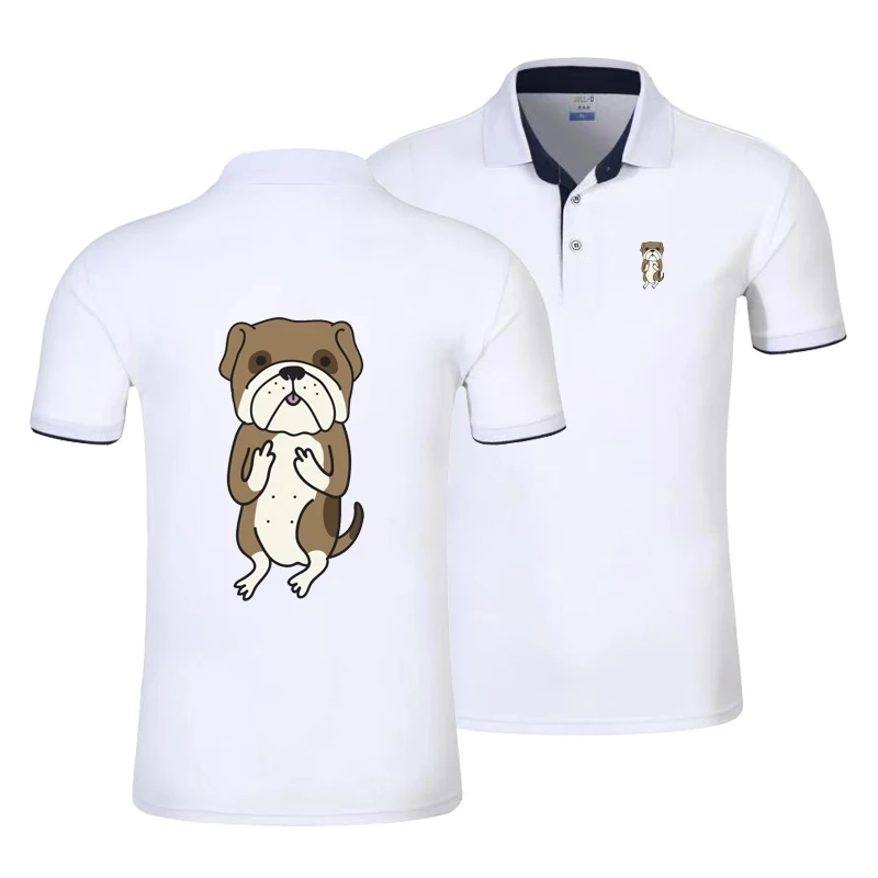 

Man Polo Sports shirt woman pure cotton breathable print logo Shirts unisex customized Couple leisure extra large dropshipping