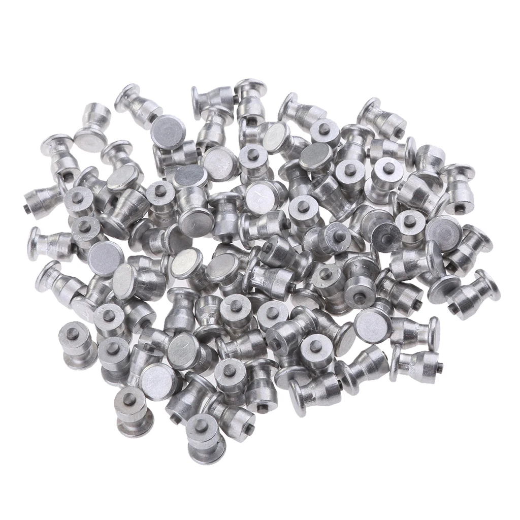Set of 100 Universal Stud Screw Car SUV ATV Anti-Slip Screw Wheel Tyre Spikes Trim 10mm
