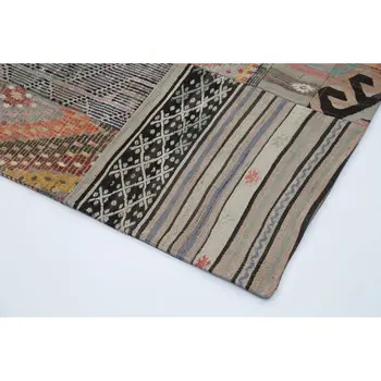 

201x301 Cm Multicolor Handmade Rugs Patchwork Rug-7x10 Ft
