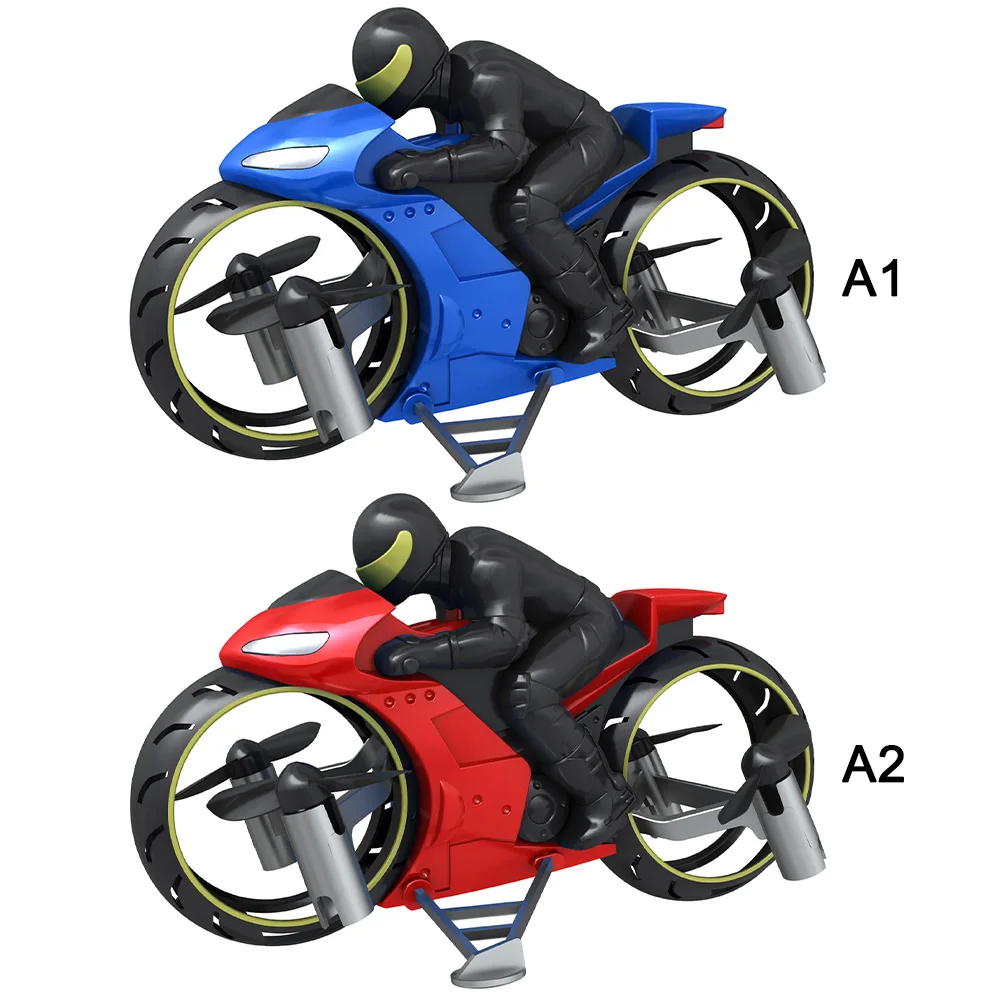 Радиоуправляемый игрушечный мотоцикл-амфибия с дистанционным управлением, четырехосный беспилотный светильник с одним ключом, модель самолета для детей, подарок на день рождения, год