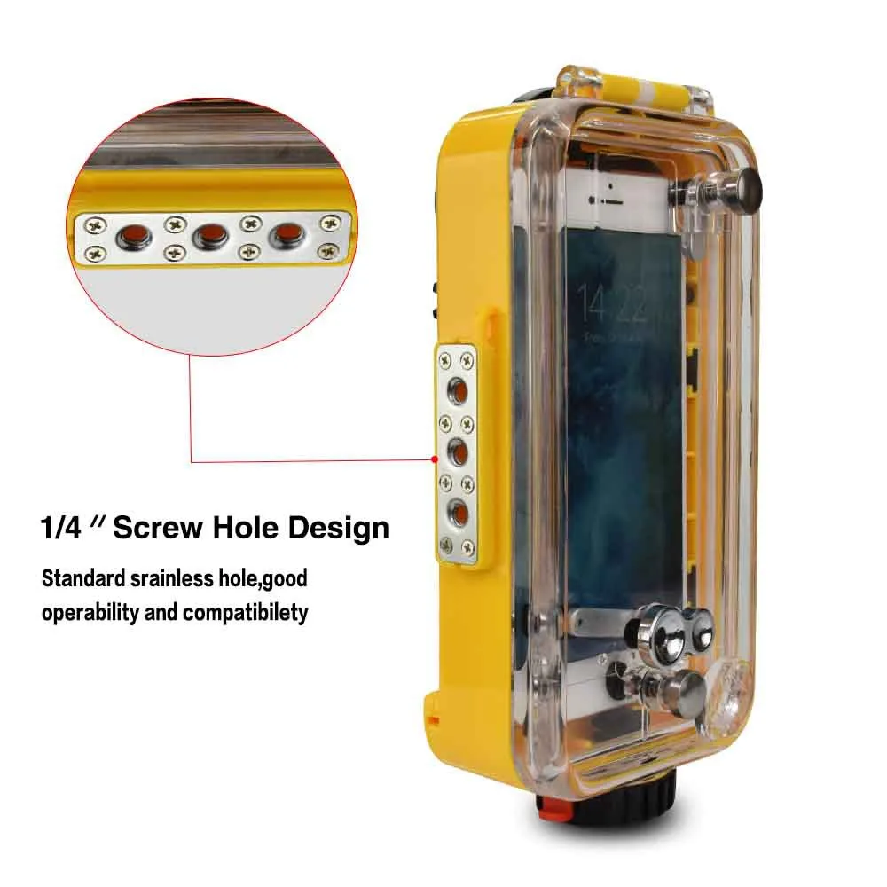 IPhone 6 6S 7 8 Plus Underwater Case Waterproof Housing Watertihgt Phone Cover 60M/195FT Diving Accessories Seafrogs