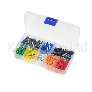 

400PCS 600PCS 800PCS 1000PCS/lot cooper Ferrules kit set Wire Copper Crimp Connector Insulated Cord Pin End Terminal