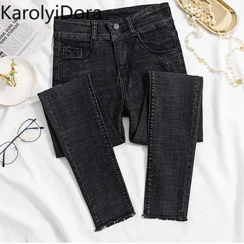 

Jeans for Women black Jeans High Waist Jeans Woman High Elastic plus size Stretch Jeans female washed denim skinny pencil pants