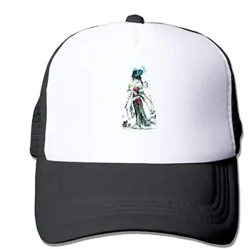 

TSDFCPainted Girl Sun Protection Adjustable Caps Quick Dry Mesh Hat Yellow