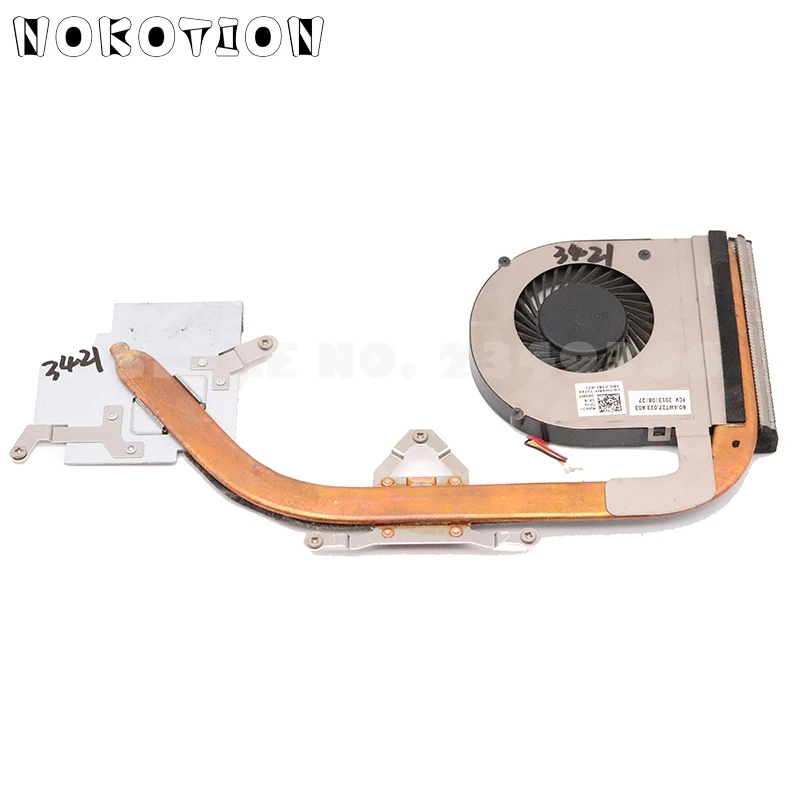 NOKOTION CN-0WX8FF 0WX8FF WX8FF радиатор для Dell Inspiron 14 3421 5421 Процессор Вентилятор охлаждения GPU радиатор