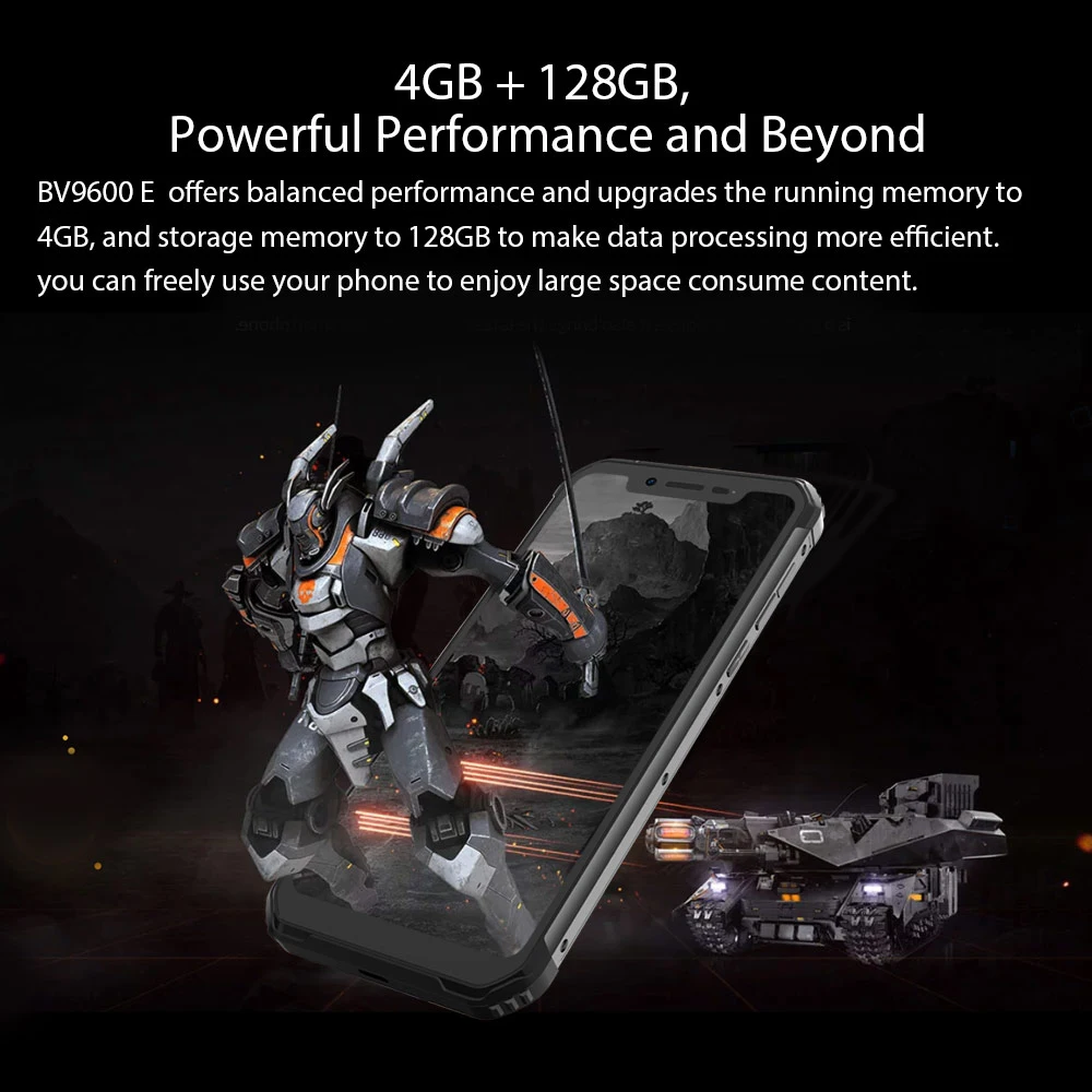Смартфон Blackview BV9600E защищенный 4 + 128 ГБ IP68 6 21 дюйма 16 МП Android 9 0|Смартфоны| |