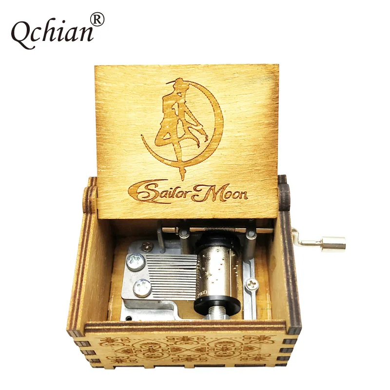 

New Style Sailor Moon Music Box Wooden Hand Cranked Game Of Thrones Music Box Music Theme Caixa De Musica A Birthday Present