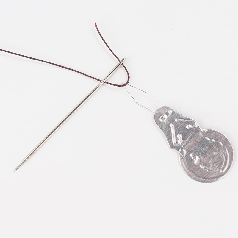 50Pcs Bow Wire Needle Threader Stitch Insertion Machine Hand Sewing Thread T F5