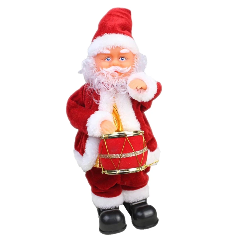 

Creative Christmas Electric Drumming Santa Claus Singing Dancing Doll Toy New Year Gift for Children Toy Navidad Xmas Decor