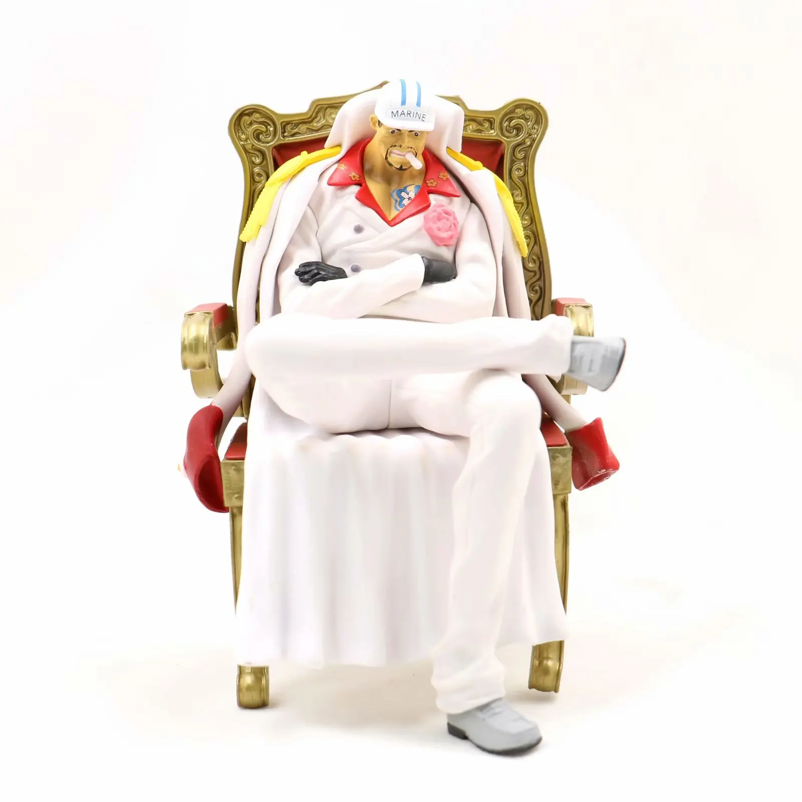 

One Piece Navy Three Generals Cousin Greenish Blue Pheasant Yellow Ape sa ka si Base Red Dog Chair Boxed Garage Kit