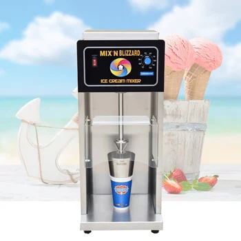 

750W infinitely variable speed blizzard machine ice cream mixer pour glass without sprinkling ice cream machine
