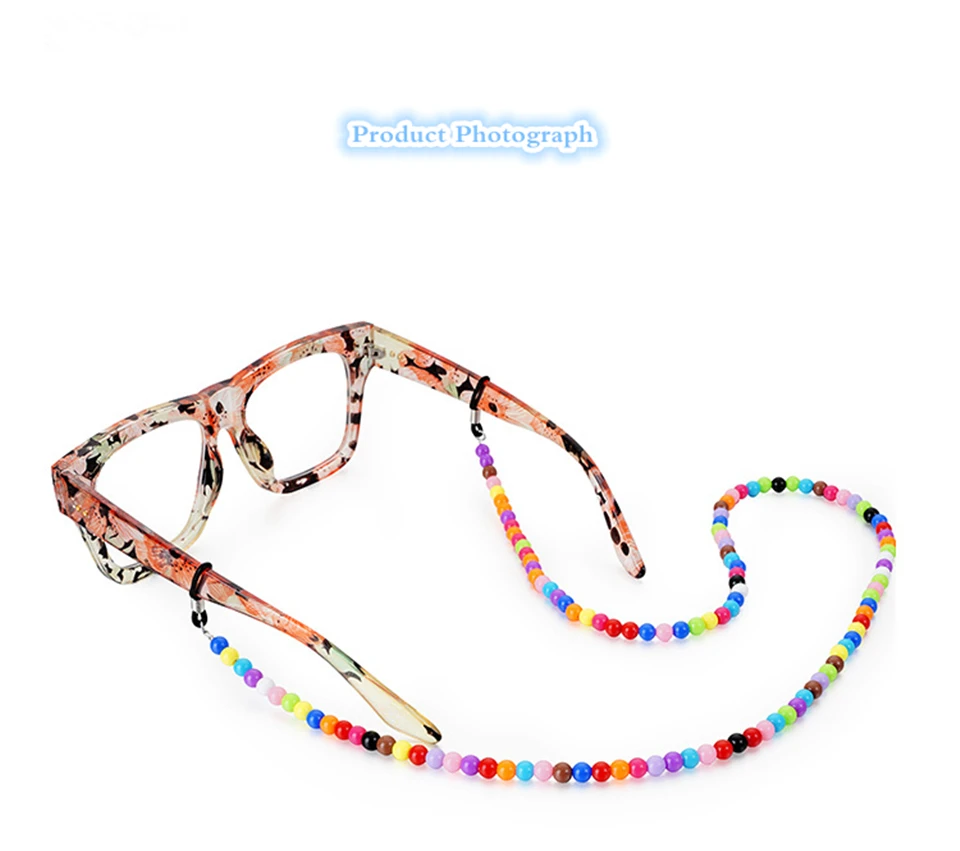 2 шт. 66 см бисерные женские очки цепи модный держатель ремешок ожерелье ремешок веревка для чтения очков цепочка для очков шнур