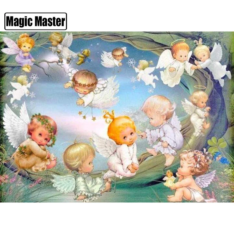 Узор с алмазной вышивкой полный квадратный Круглый Вышивка крестиком мультфильм