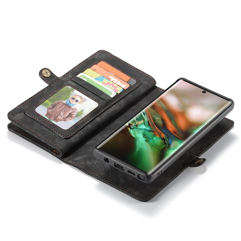 Для samsung Note10 Чехол Многофункциональный 2 в 1 складной кошелек карта кожаный чехол флип сумка для смартфонов чехол для samsung Note 10 Pro
