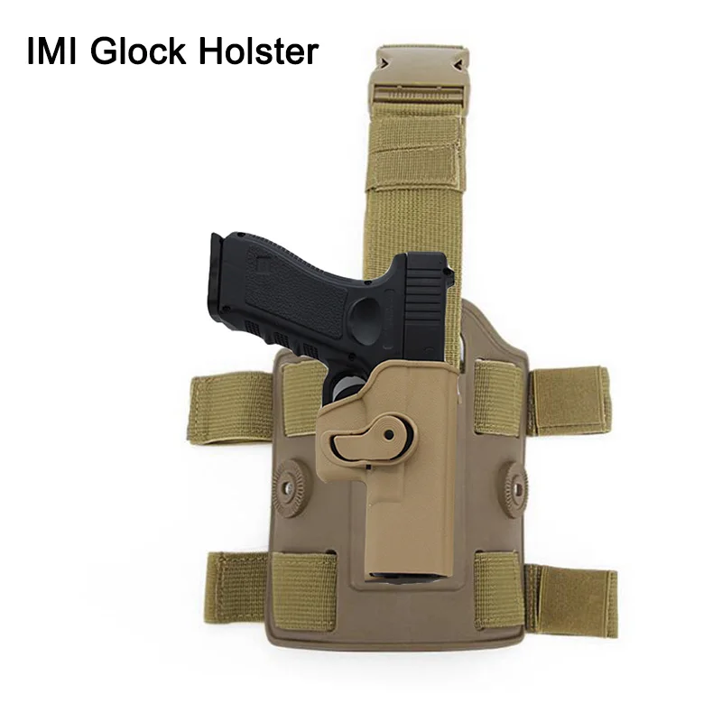 

Tactical IMI Leg Gun Holster Platform for Glock 17 18 19 22 26 32 33 Drop Thigh Pistol Case Adapter Paddle Hunting Accessories