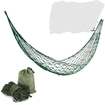 

Outdoor Furniture Hammocks mesh camping hammock nylon rope single hammock Maximum load 100kg hamak hamaca hanging chair hamac