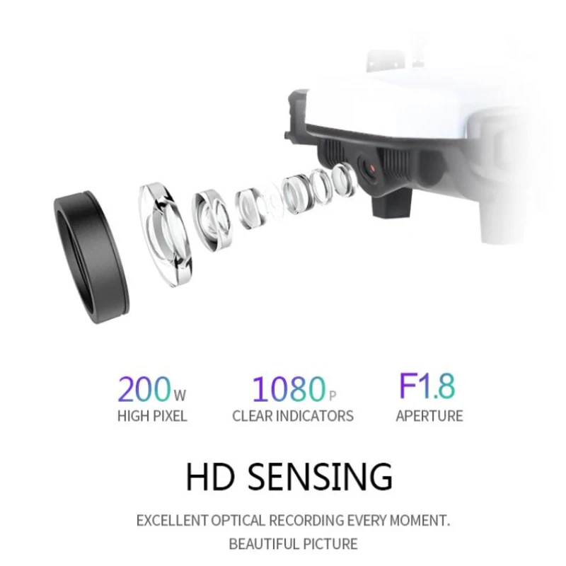 Антенна 1080P широкоформатная HD камера wifi FPV складной Радиоуправляемый Дрон 2,4G 20 минут приложение управление траектория полета гравитация зондирования RC вертолет