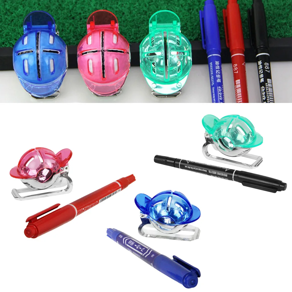 2 Pieces Golf Ball Liner Marker Line drawing Alignment Tool Putting Golf Training Accessories магниты шарики набор
