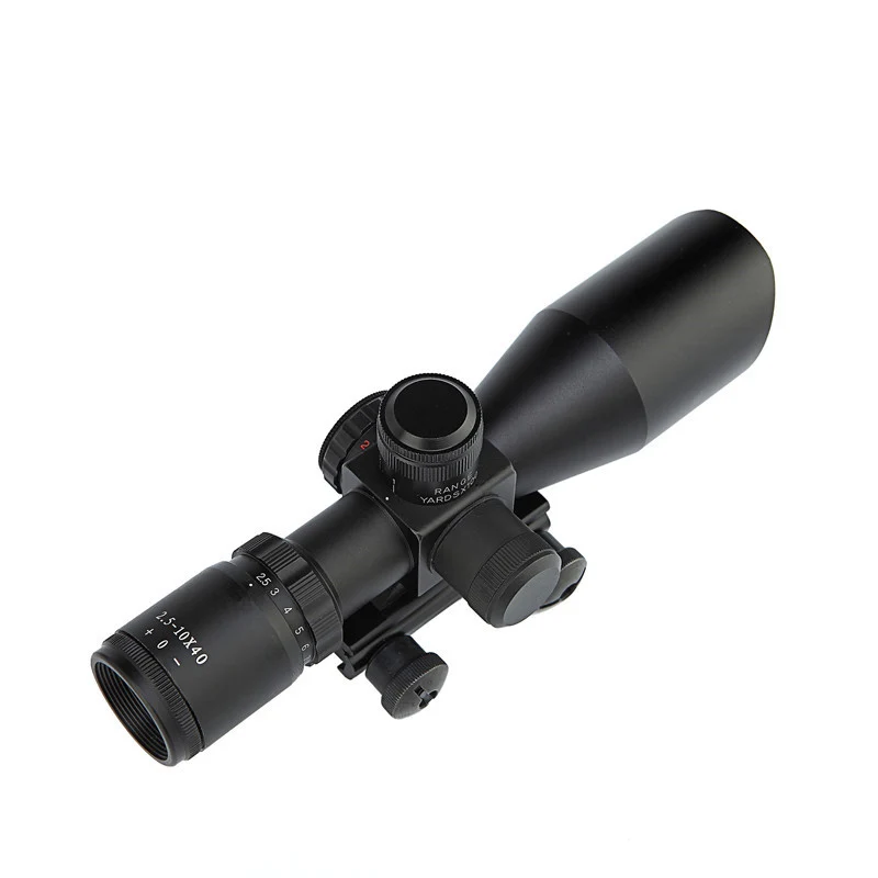 2,5-10x40 короткий прицел с двойной подсветкой для охоты Crosshair винтовочный оптический прицел