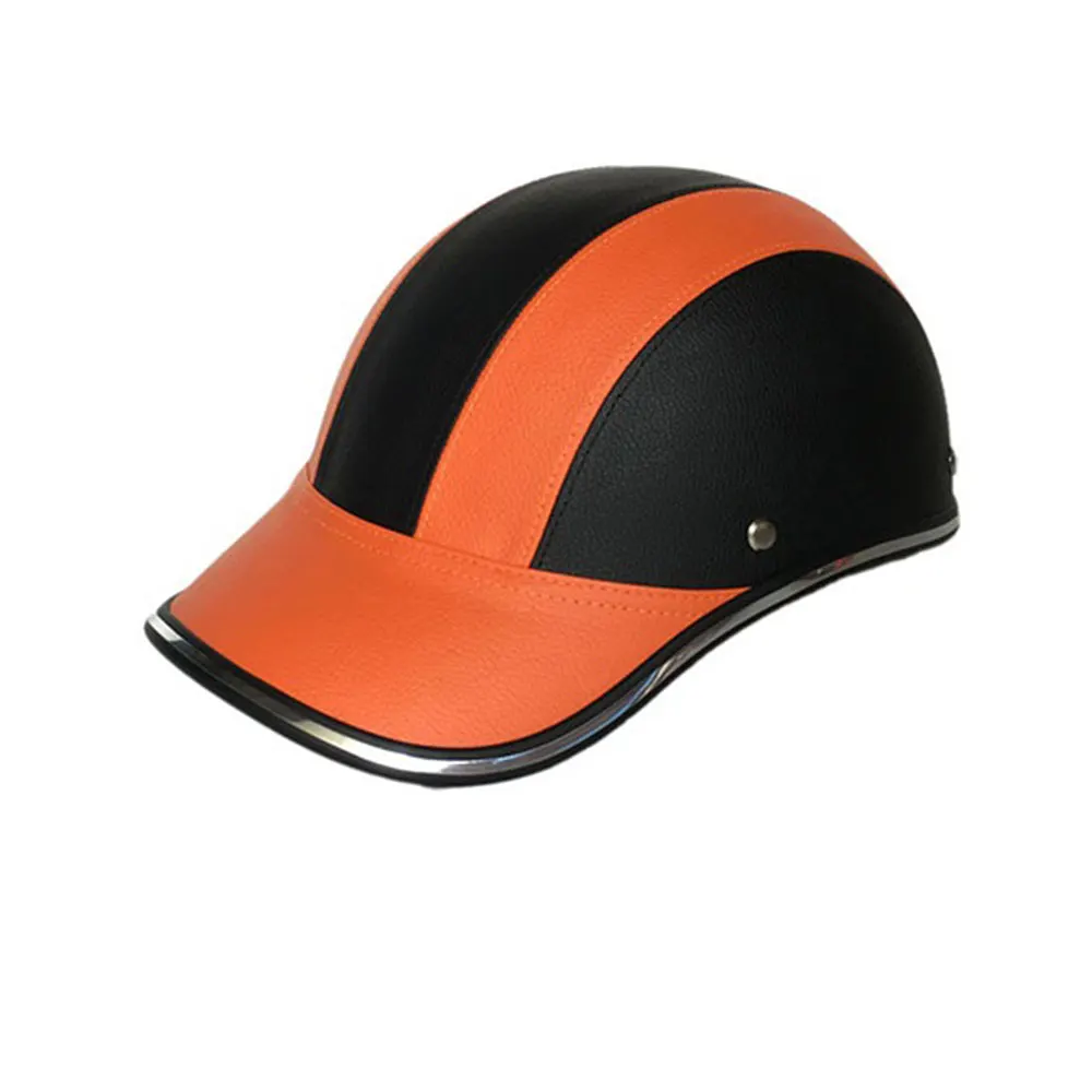 Baseball Cap ABS+PU Hats Crashworthy Anti-Vibration 30-46cm 4 Colors Sports Safety Hat Riding Helmet Durable Outdoor - Цвет: Orange