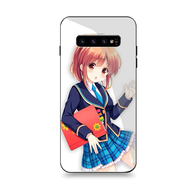 G7 Чехол для телефона Стекло для samsung A10 A20 A30 A40 A50 A60 A70 S7 край S8 Plus Note 8 9 S10 крышка Сакураи Аканэ бета-девушка - Цвет: G7