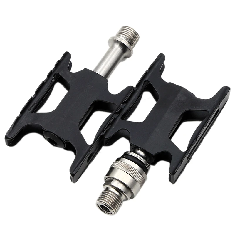 Bike Pedals Left Quick Release For Brompton Bicycle CNC Pedals Titanium Axles
