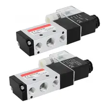 Труба шаровой клапан 2 положения 5 ходовой алюминиевый сплав Пневматический электромагнитный клапан пневматическое Трубопроводное Оборудование ручной промывочный клапан