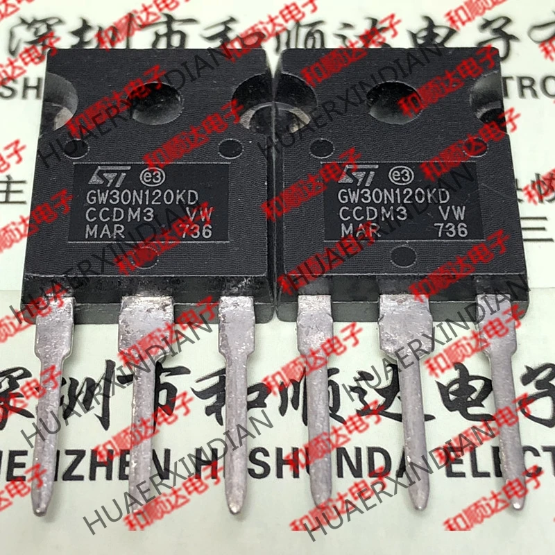 10PCS/LOT New and original GW30N120KD STGW30N120KD TO-247 1200V 30A