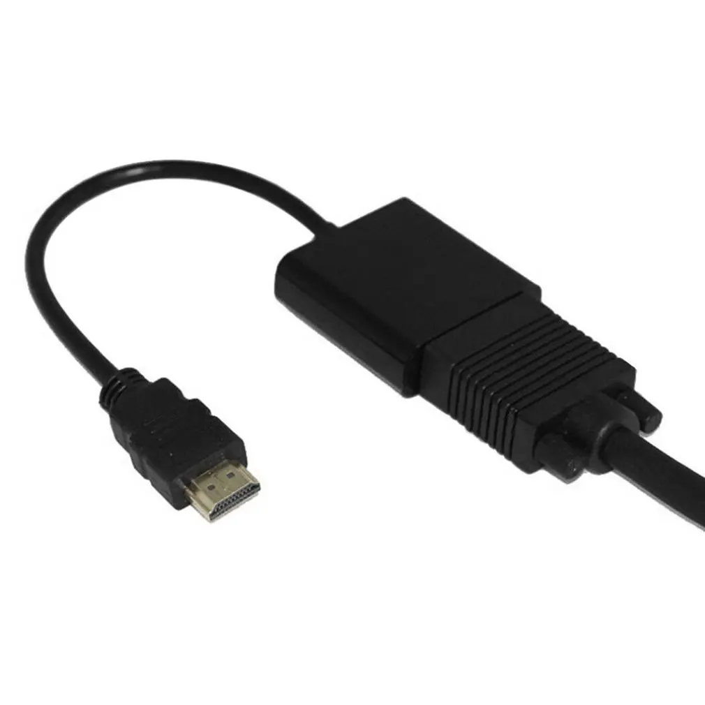 1080P HDMI мужчин и женщин VGA видео кабель конвертер с 3,5 мм аудио адаптер EW5 Черный Цвет Прочный полезный