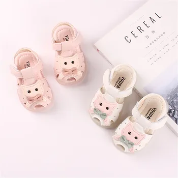 

Summer Toddler Infant Baby Girls Cat Bee Leather Shoes Sandals Casual cute Cartoon Party Shoes Hollow Out