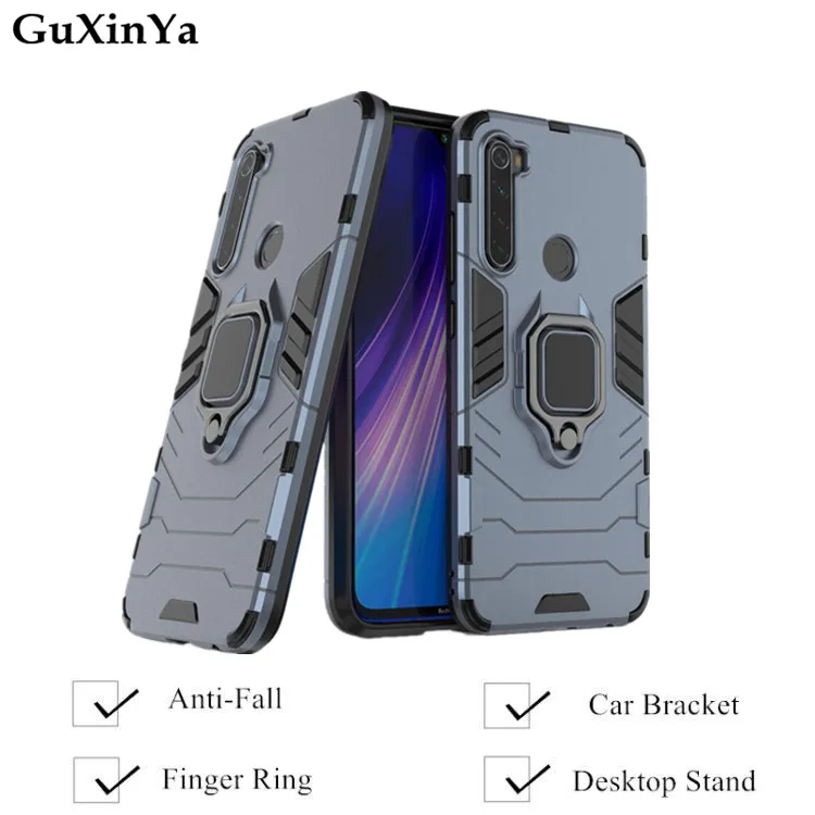 Phone Cases Redmi Note 8T Case Luxury Armor Magnetic Ring Cover For Xiaomi Capa Fundas Coque 6.3&quot | Мобильные телефоны и