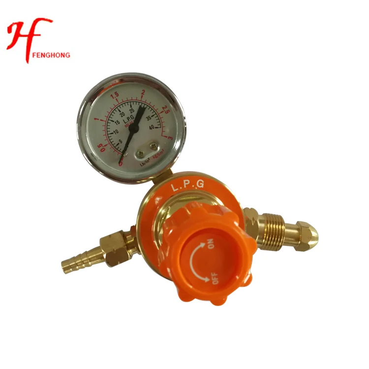 

Manufacturer Ningbo Zhejiang brass lpg propane regulator with manometer