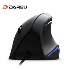 DAREU LM108 Ergonomic Wired Vertical Mouse 1600DPI 6 Button Optical Right Hand Mice With LED light For PC Laptop Computer Office