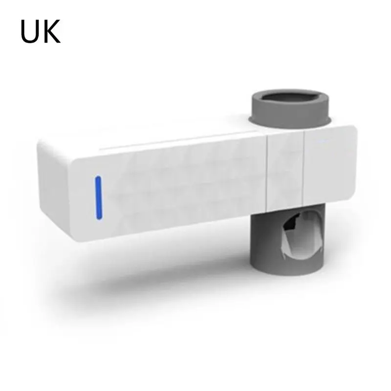 UK УФ держатель стерилизатора зубных щеток семейный настенный автоматический дозатор зубной пасты - Цвет: UK