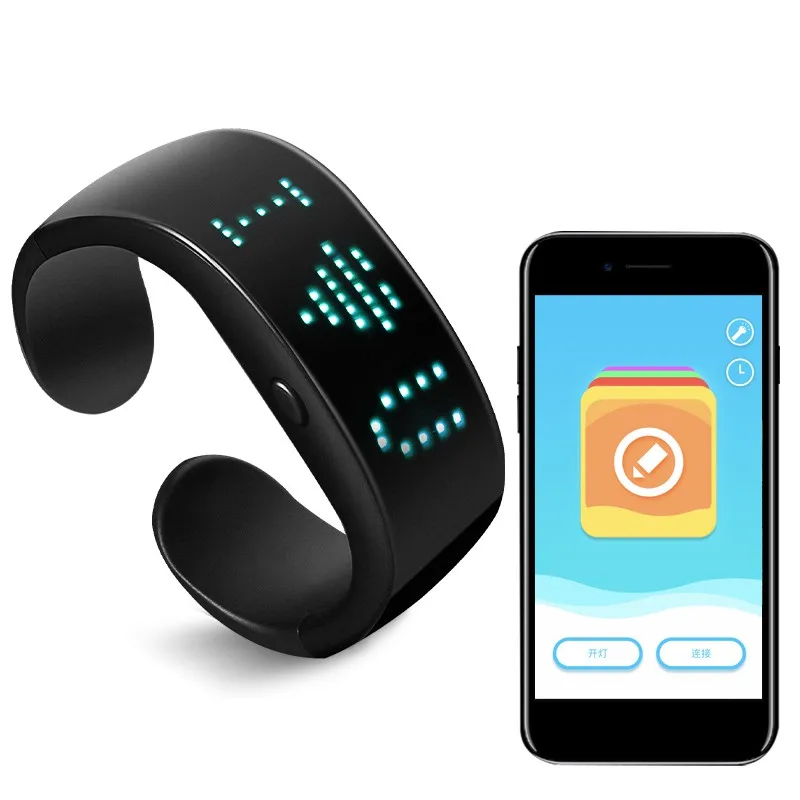 2020 светящийся светодиодный браслет светодиодные программируемые браслеты