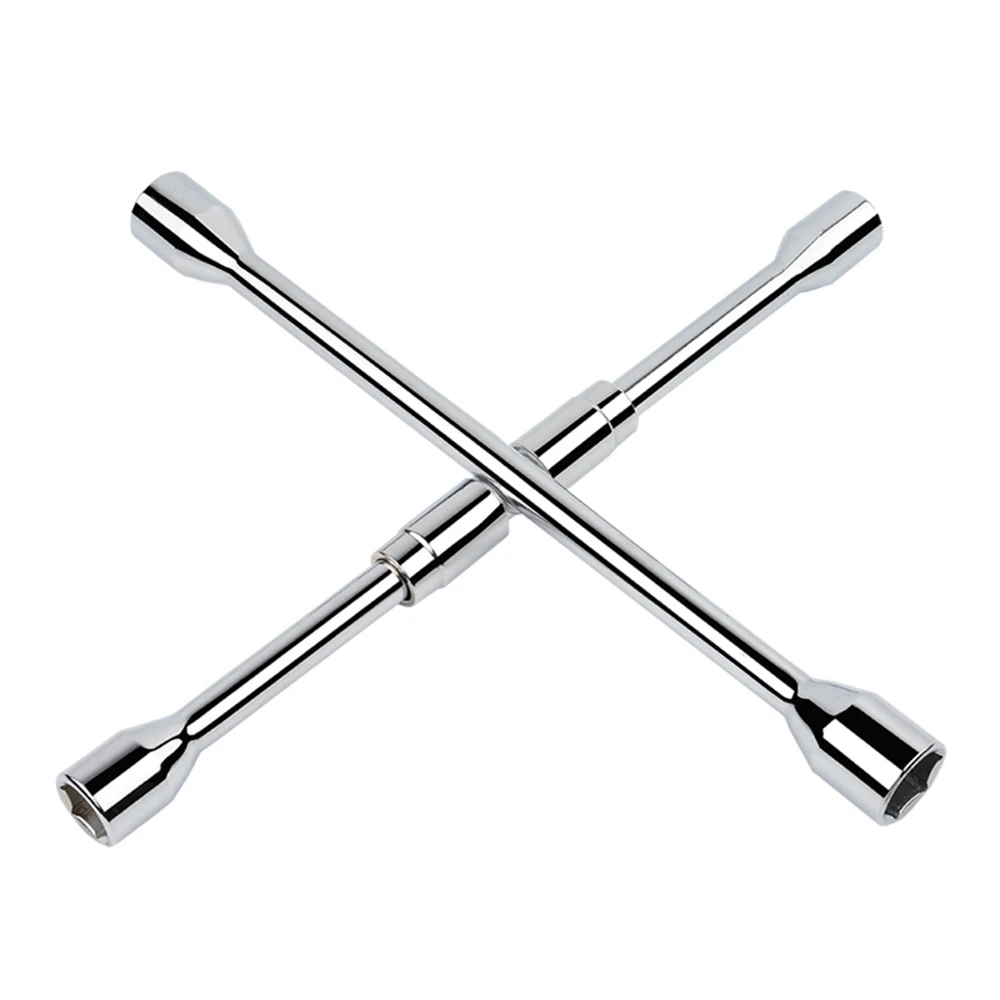 

Universal 17 19 21 23mm 4 Way Wheel Master Wrench Cross Tire Wrench for Socket Tyre Change Torque Socket Wrench Auto Repair Tool