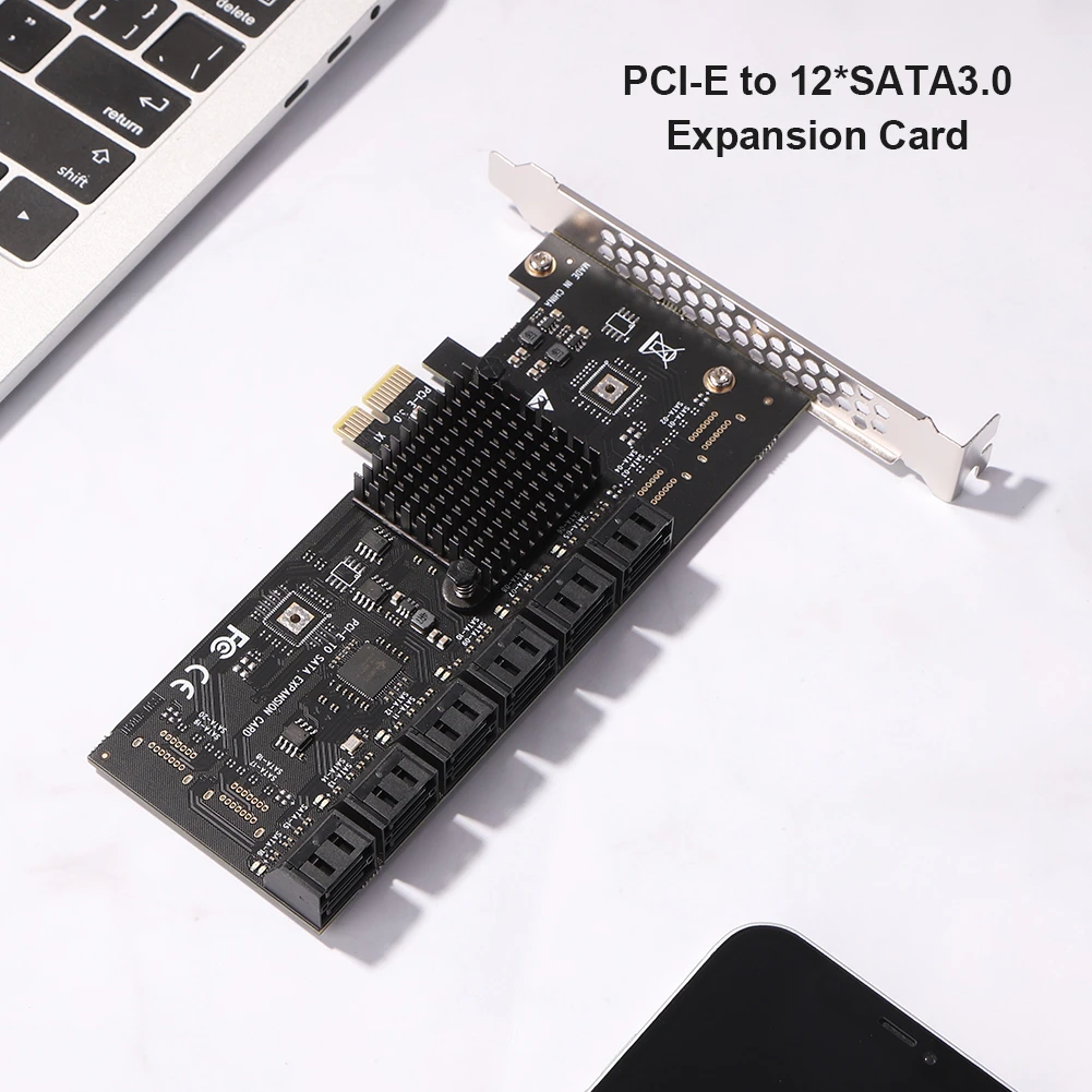 PCIE Adapter 12 Port PCI Express X1 to SATA 3.0 Controller Expansion Card  High Speed Add On Card w/ PCI E X4 X8 X16 SA3112J pcie|Computer Cables &  Connectors| - AliExpress