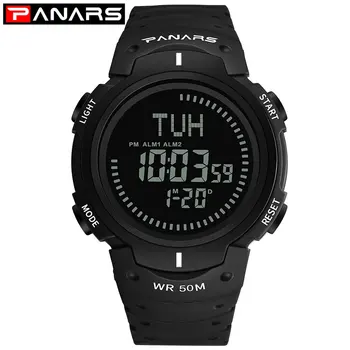 

PANARS Muti-Functional Compass Outdoor Digital Watch Male Electronic Compass Waterproof Watch Smart Bracelet Hot Sales