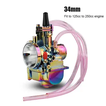 

Motorcycle Carburetor 34mm Aluminum Styling For Keihin Koso OKO Racing ATV 125cc-250cc Auto Replacement Parts Accessory