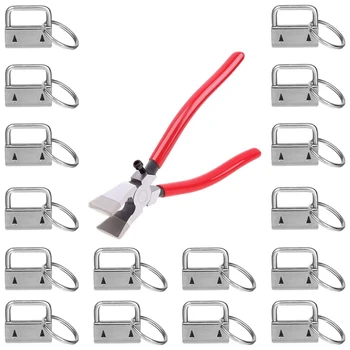 

1Pc Spliers ,40Pcs Key Fob with Key Fob Pliers for Wristlet Keychain, Key Lanyard and Key Chain Making