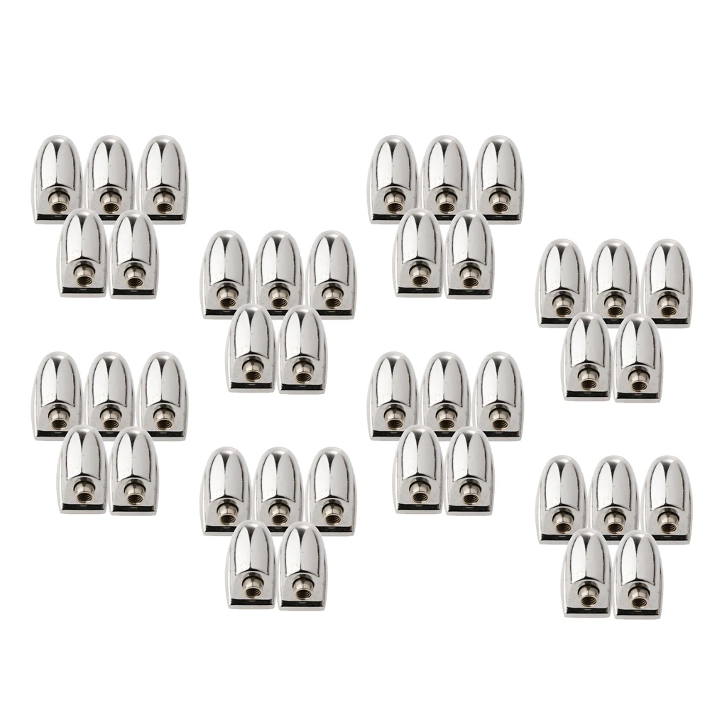 40Pcs Drum Set Lugs Ear Claw Hooks Connectors Musical Instrument DIY Part Silver