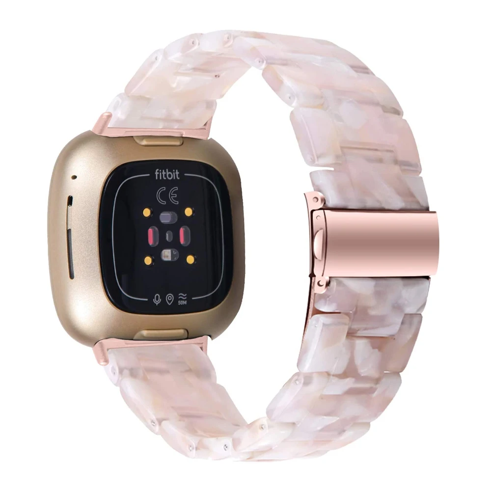 Fitbit Versa 3 / Sense 스마트 워치 스트랩용 시계 밴드, Fitbit Versa 3 / Sense 2 팔찌 레진 밴드 액세서리